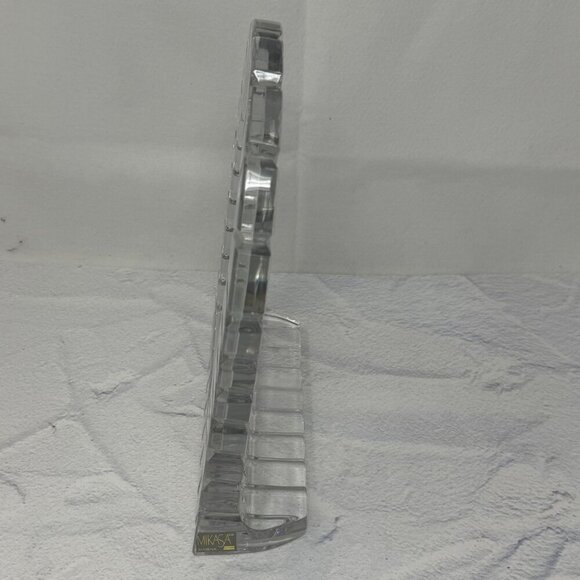 Mikasa Clear Crystal Cathedral Arch Picture Frame 4x6 Elegant Display Decor - Picture 8 of 8